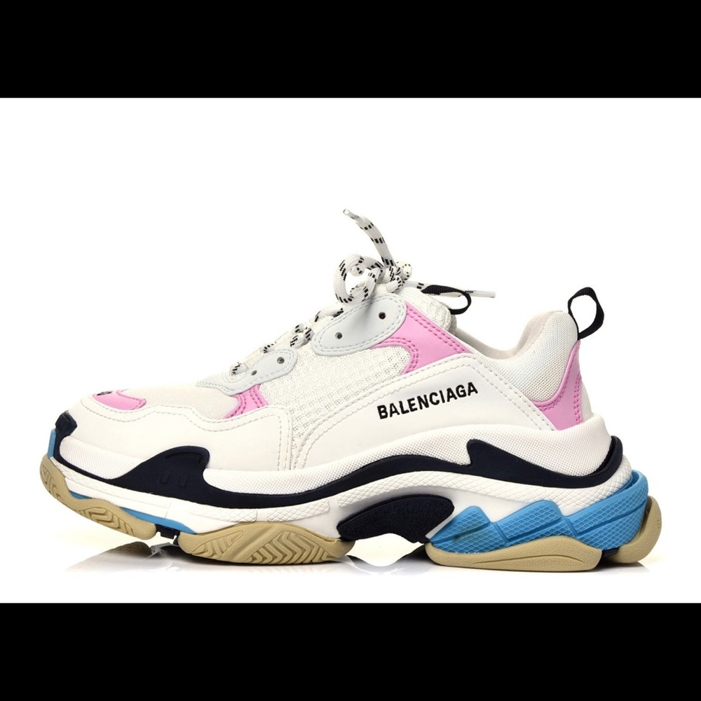 Triple S Sneakers 35 Pink White Blue